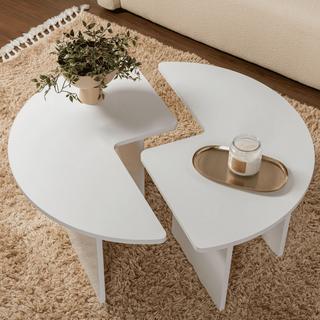 Calicosy Set di 2 tavolini da salotto MOIRA  