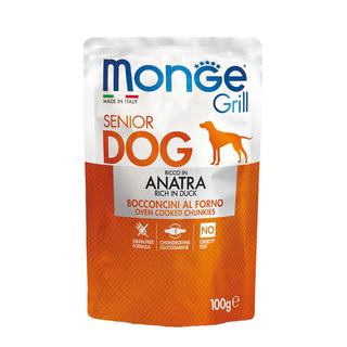 Monge  Grill pour chien senior au canard - Multipack 
