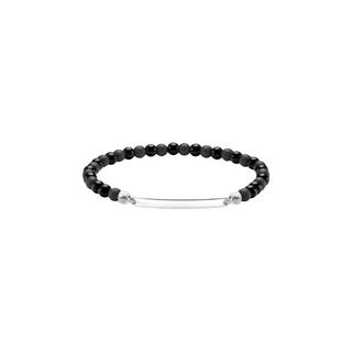 Thomas Sabo  Gravierbares Armband mit Obsidian-Perlen 
