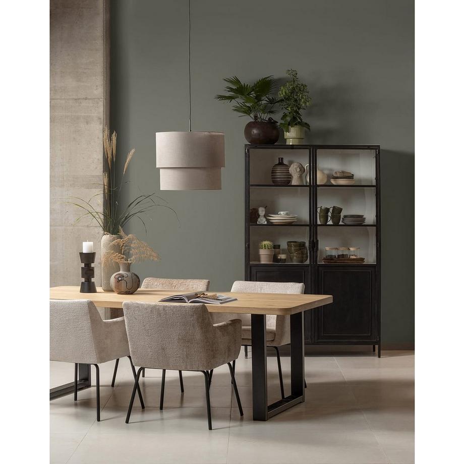 mutoni Piano tavolo Tablo Rovere naturale Curvato 200x90  