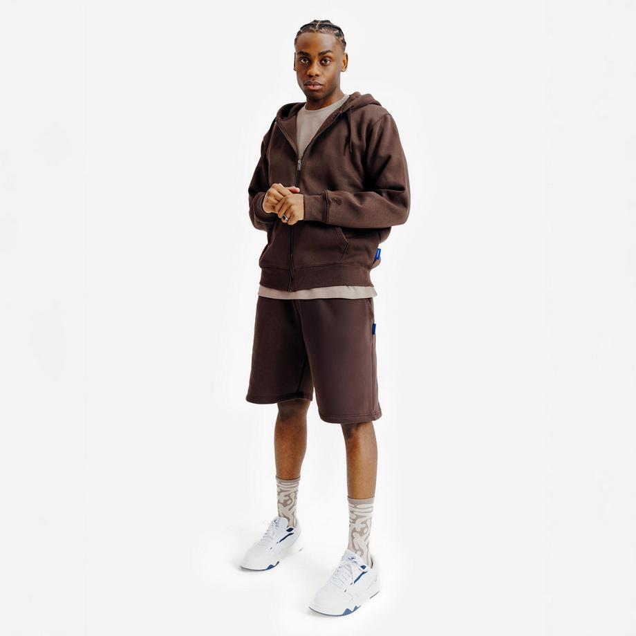 DECATHLON  Sweat zippé mixte, Elementals, marron 