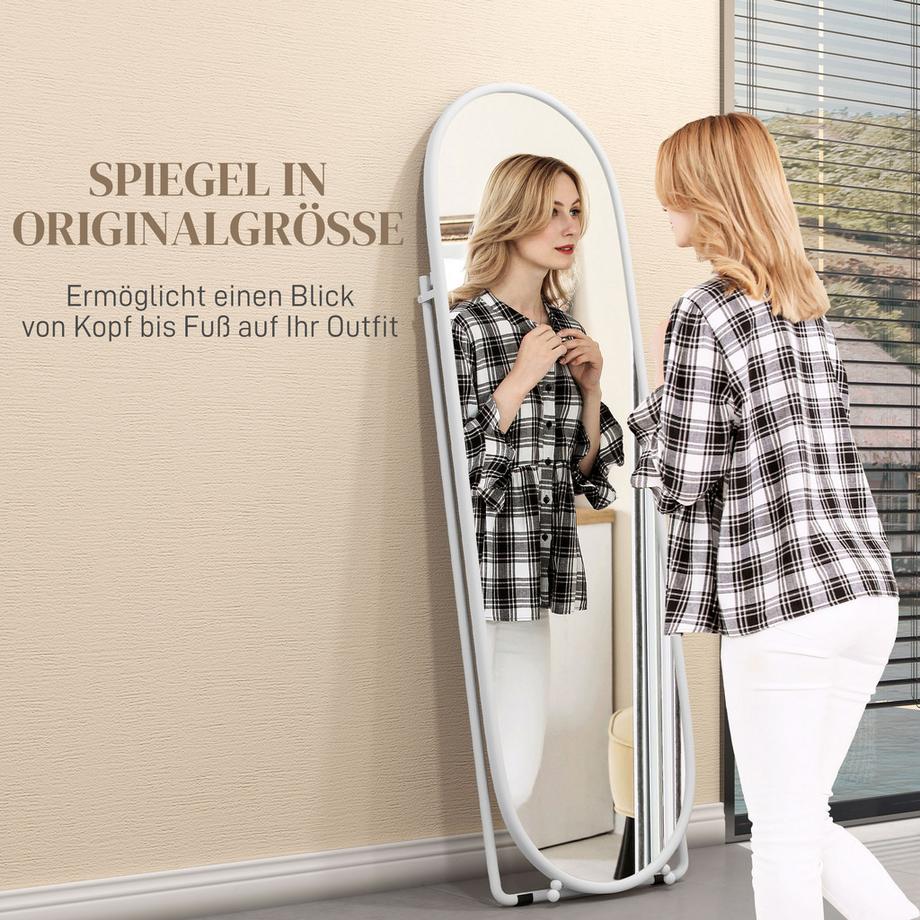 HOMCOM Miroir pleine longueur  