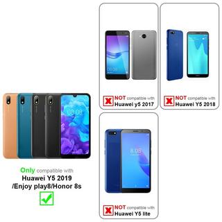 Cadorabo  Hülle für Huawei Y5 2019  Enjoy Play 8  Honor 8S Magnetverschluss, Kartenfach 