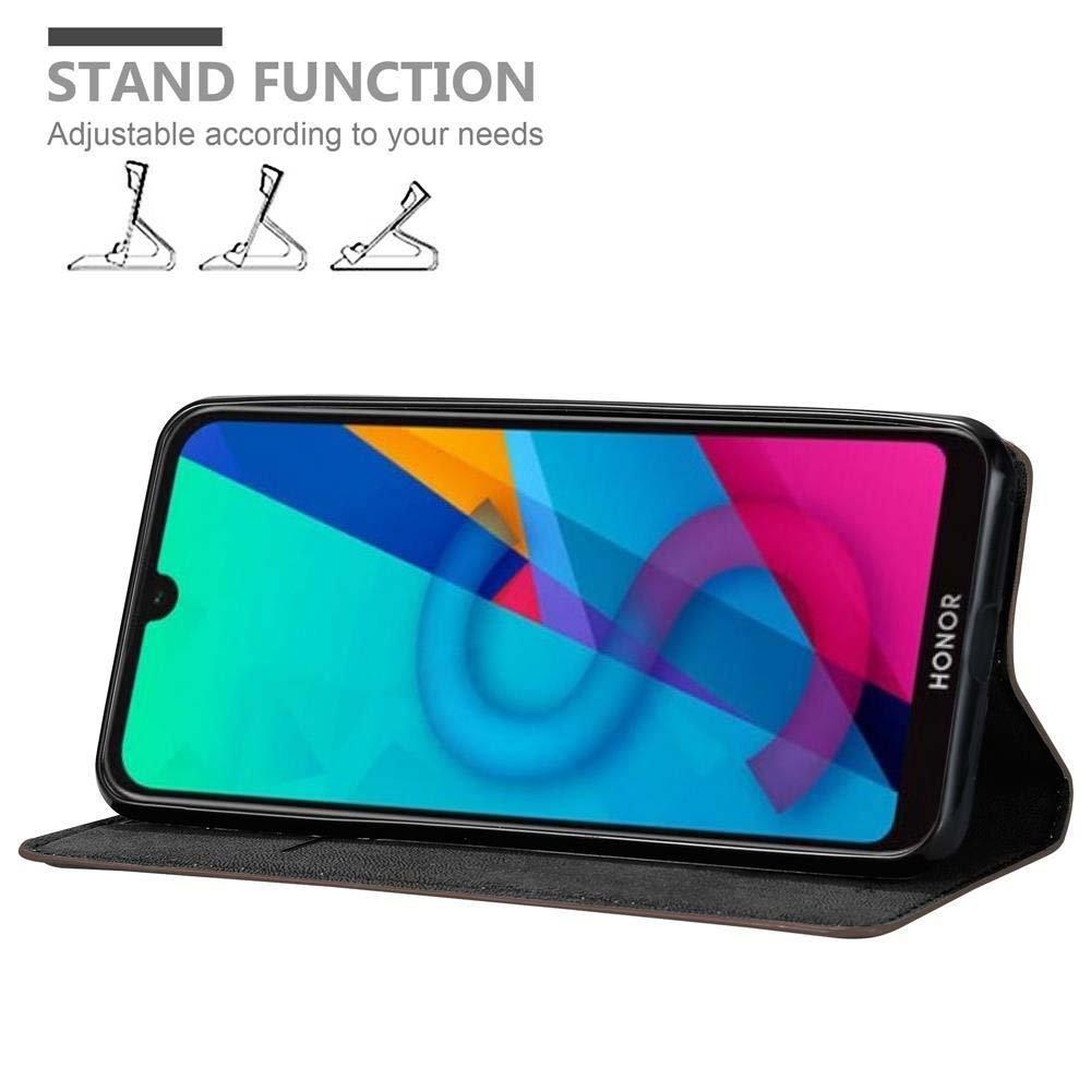 Cadorabo  Housse compatible avec Huawei Y5 2019 / Enjoy Play 8 / Honor 8S - Coque de protection avec fermeture magnétique, fonction de support et compartiment pour carte 