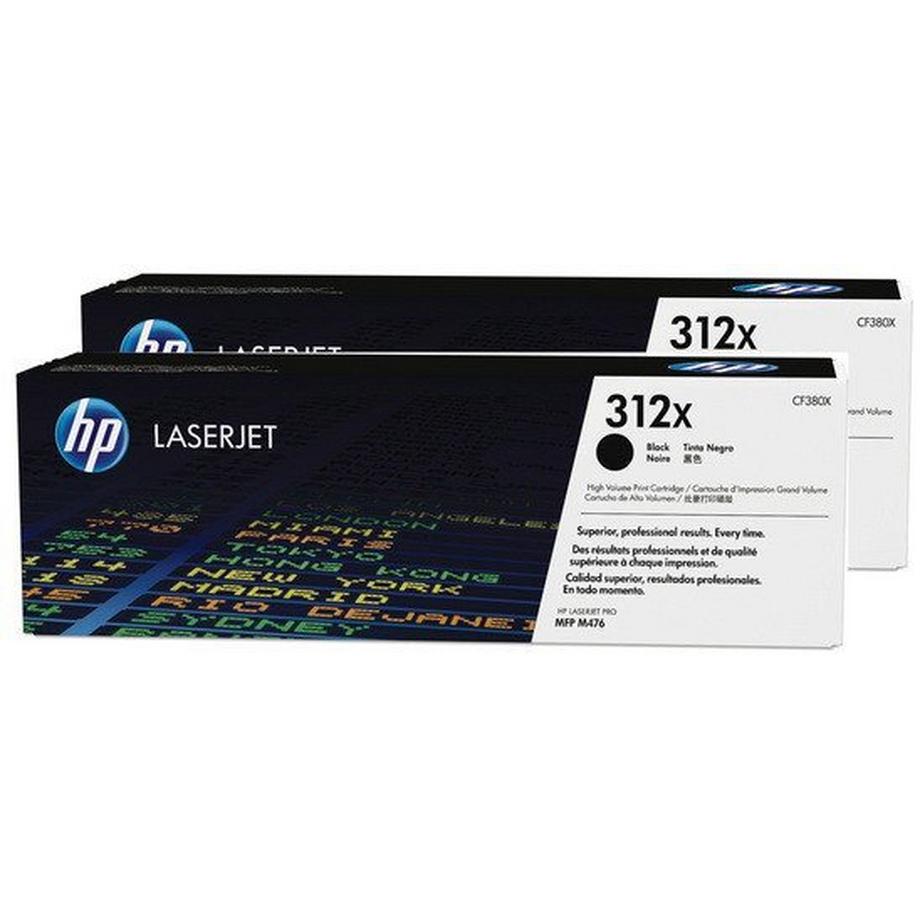 Hewlett-Packard  HP Toner-Modul 312X schwarz CF380XD Color LJ Pro M476 2 Stück 