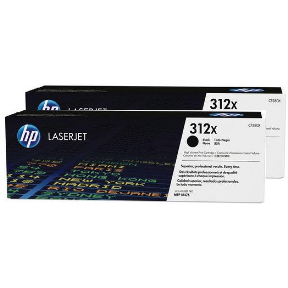 HP Toner-Modul 312X schwarz CF380XD Color LJ Pro M476 2 Stück