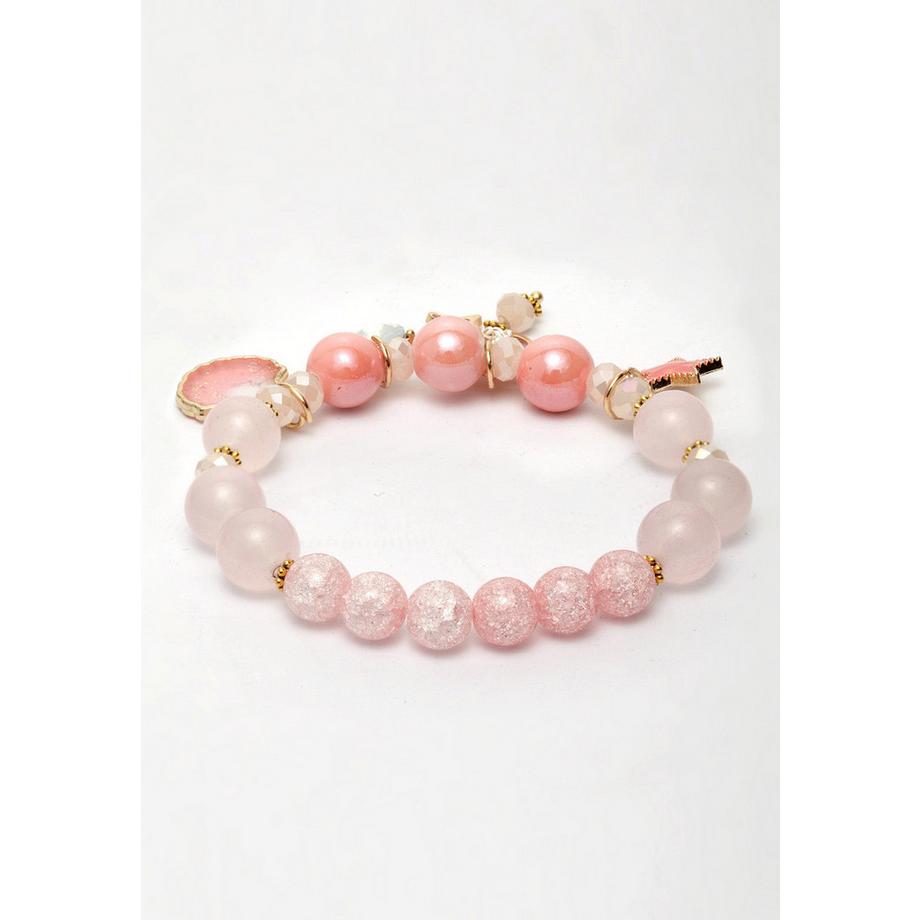 AVANT-GARDE PARIS  Bracelets de perles colorés avec breloques 