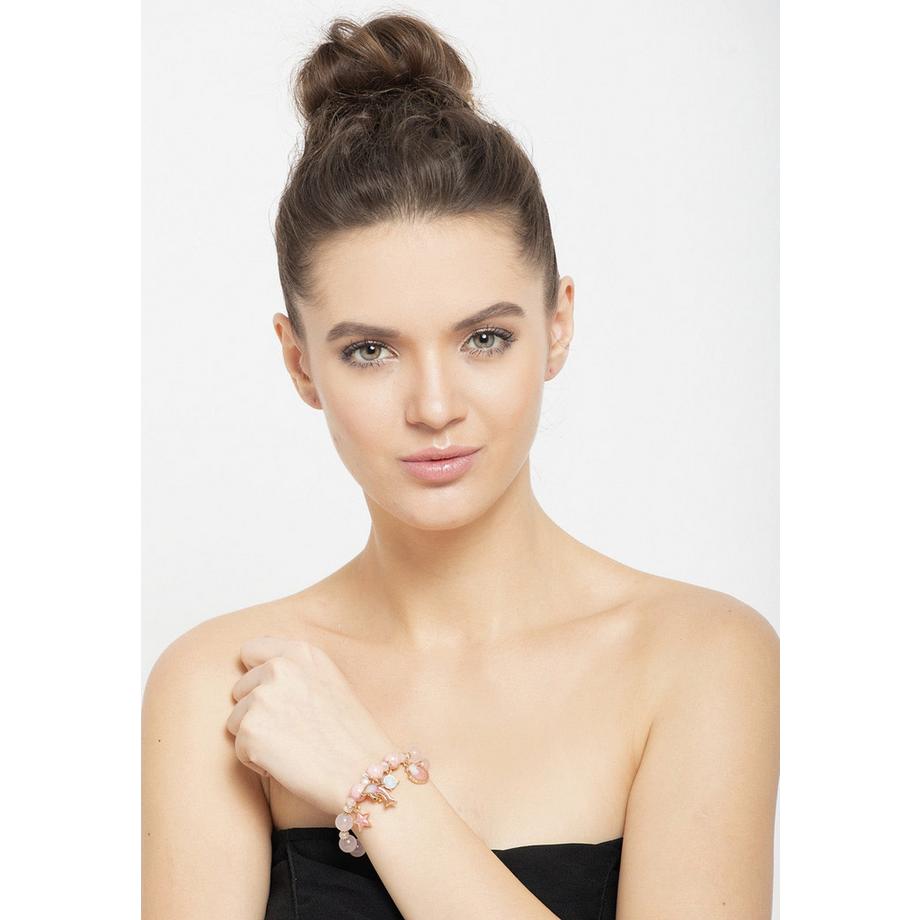 AVANT-GARDE PARIS  Bracelets de perles colorés avec breloques 