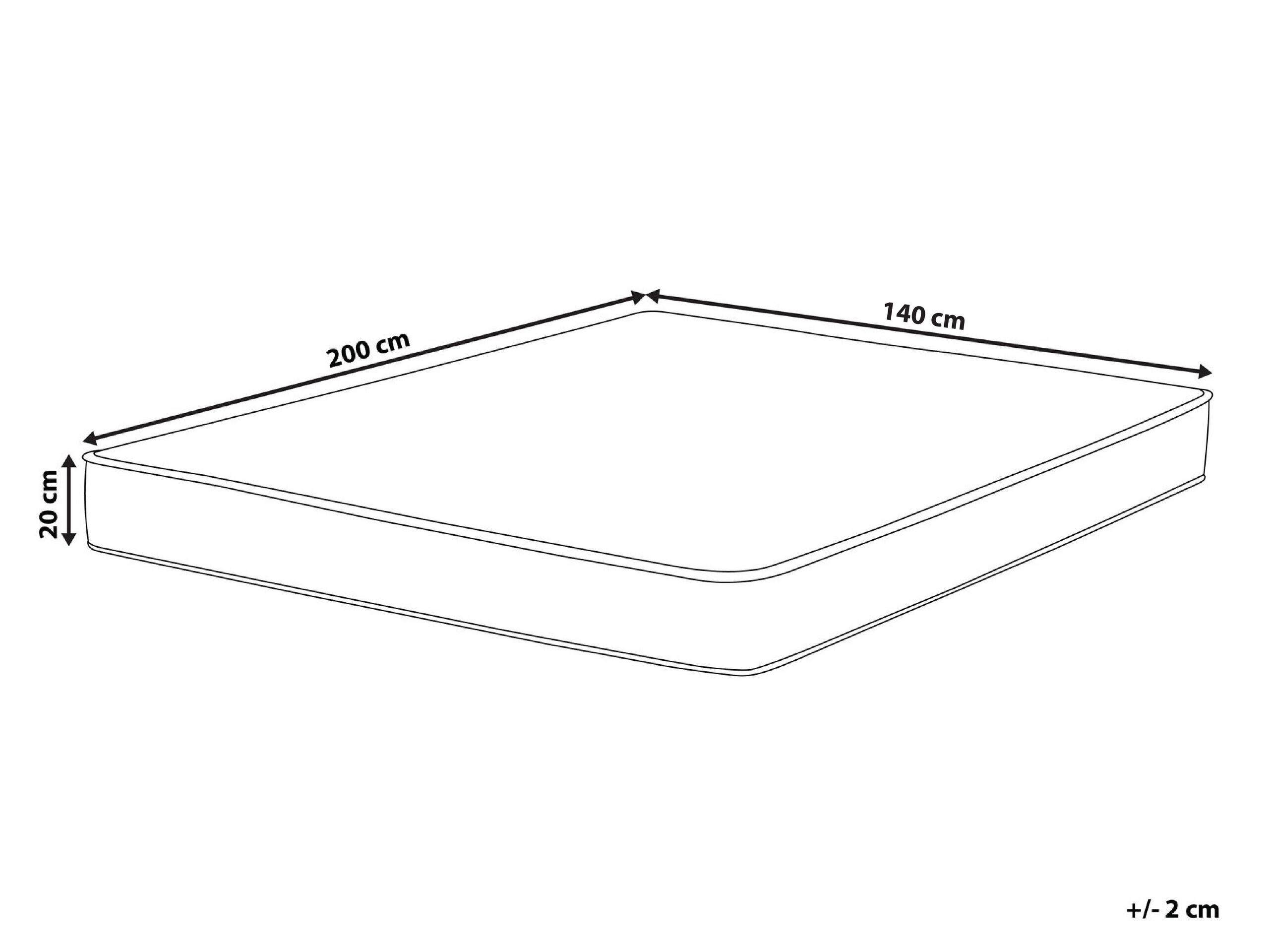 Beliani Coprimaterasso ad acqua in cotone PURE  