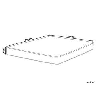 Beliani Wasserbett Matratzenbezug aus Baumwolle Klassisch PURE  