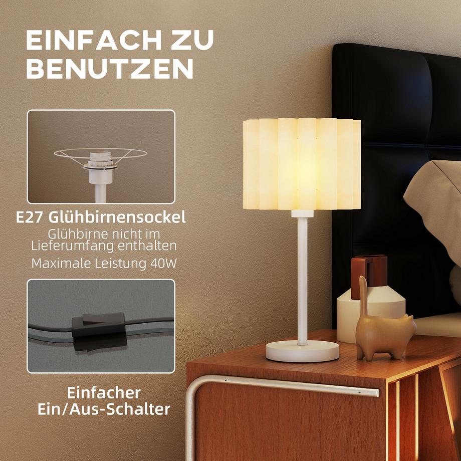 HOMCOM lampe de table  