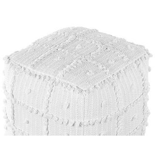 Beliani Pouf en Coton Boho HARNAI  