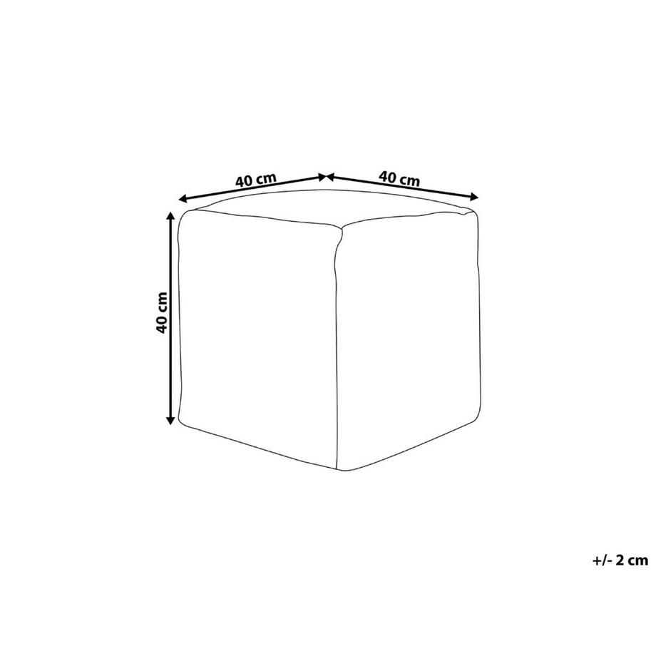 Beliani Pouf en Coton Boho HARNAI  