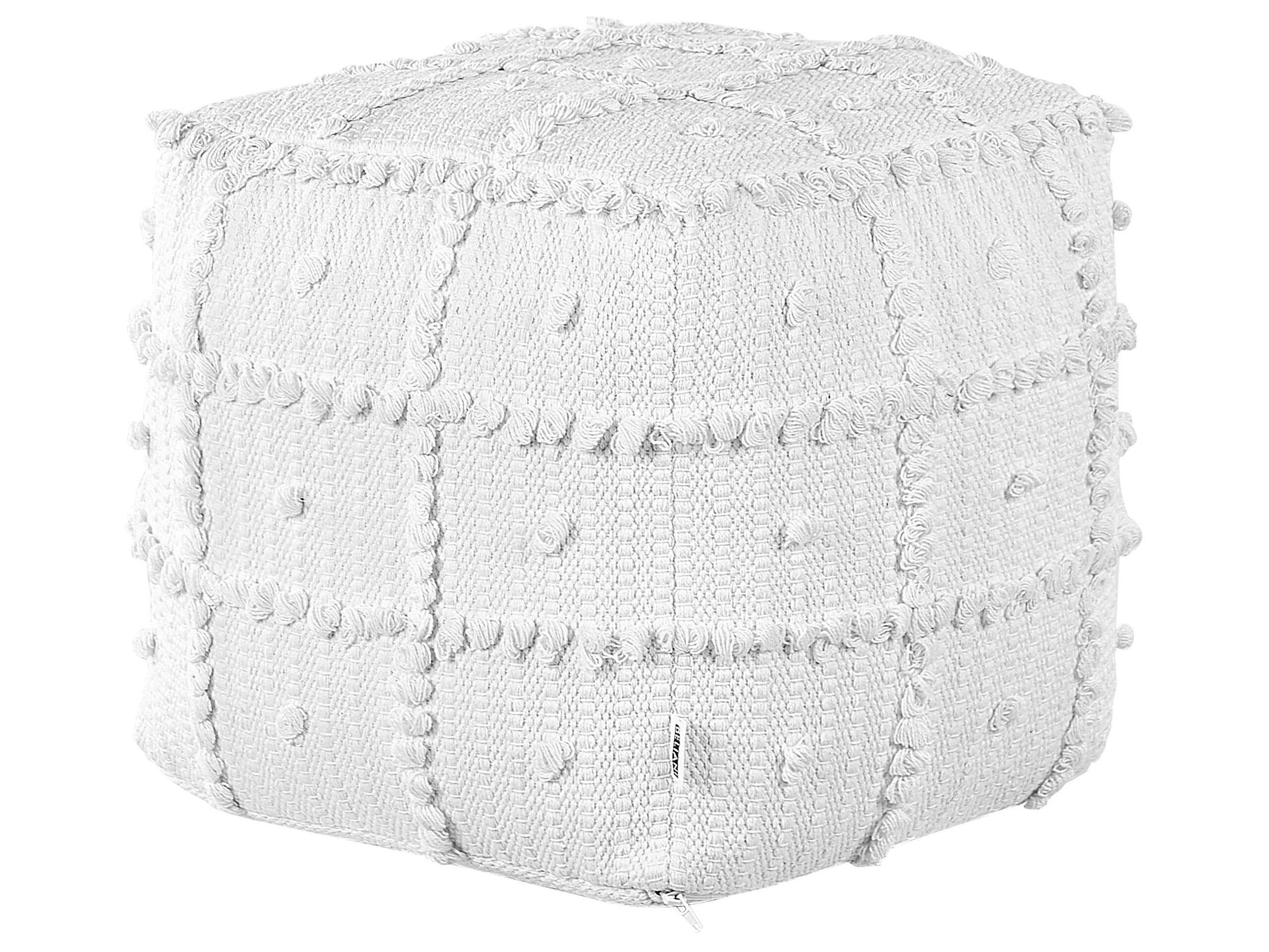 Beliani Pouf en Coton Boho HARNAI  