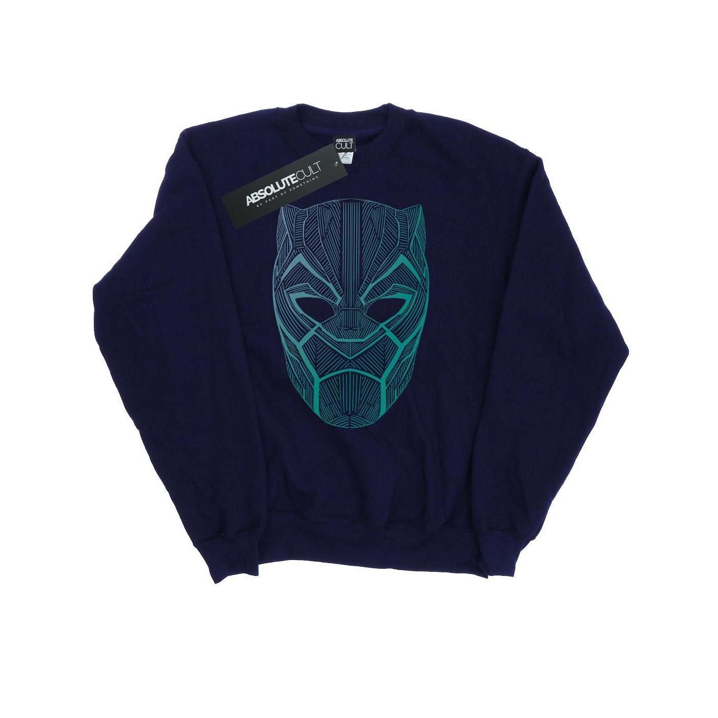 Image of Black Panther Tribal Mask Sweatshirt Damen Marine XXL