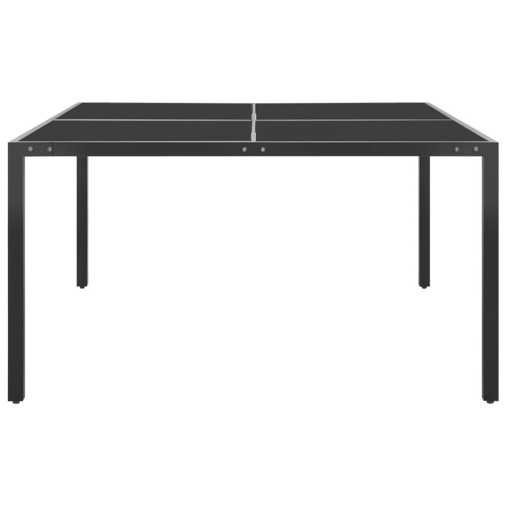 VidaXL Table de jardin acier  