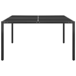 VidaXL Table de jardin acier  