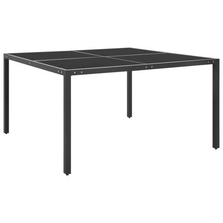 VidaXL Table de jardin acier  