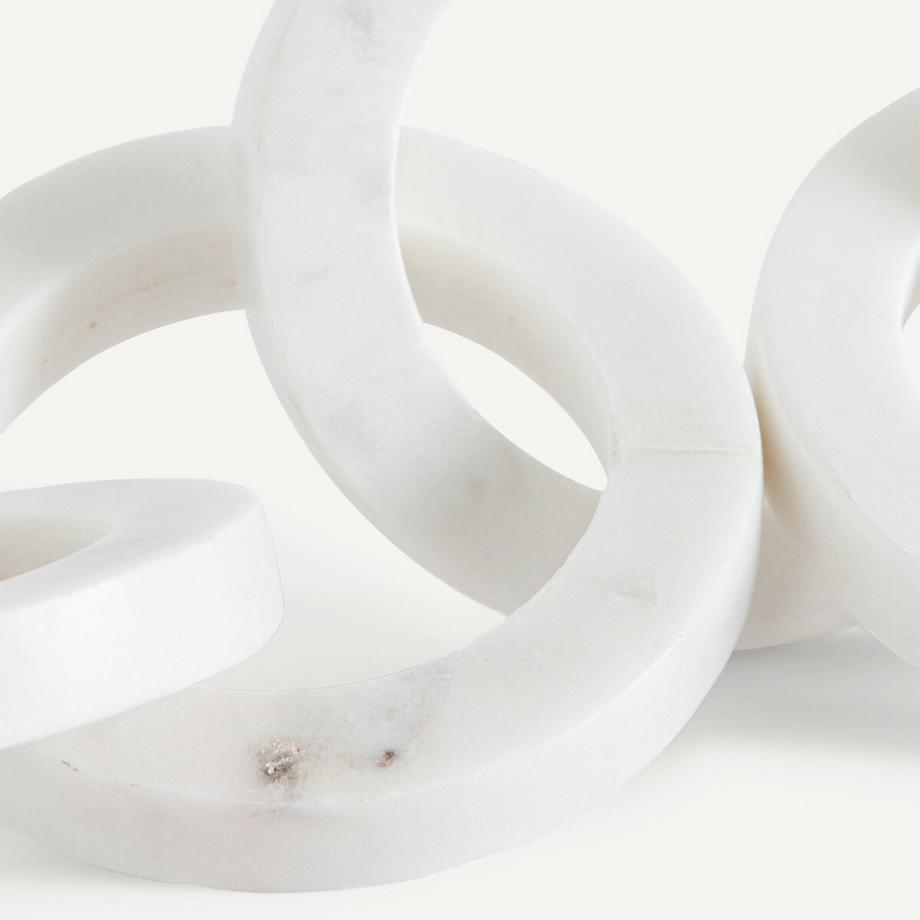 AM.PM  Chaîne d'anneaux imbriqués en marbre 