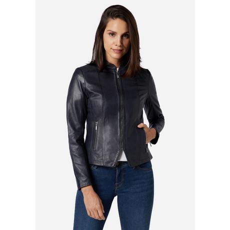 RICANO  Veste en cuir s Abigale, style classique en cuir d'agneau ultra doux 