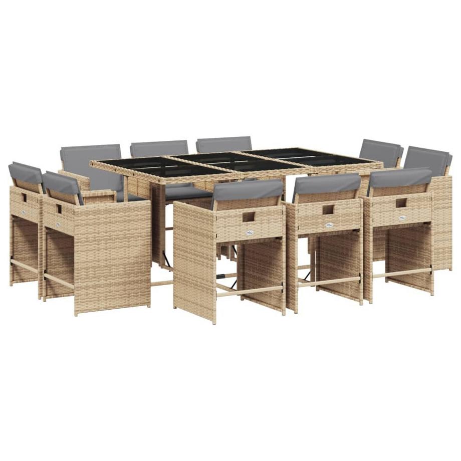 set da pranzo da giardino Polirattan