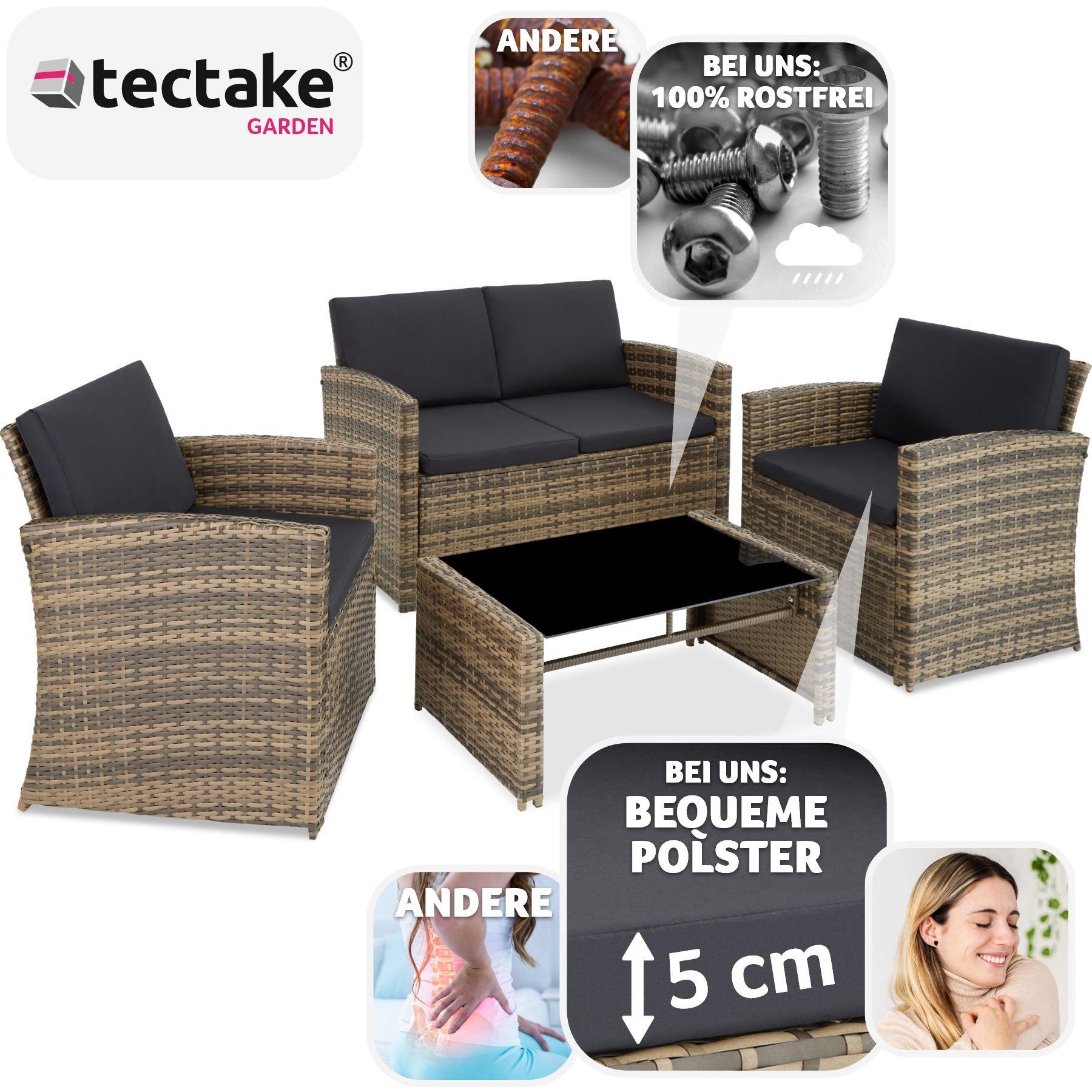 Tectake Rattan Lounge Lucca  