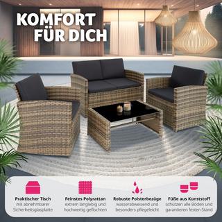 Tectake Rattan Lounge Lucca  