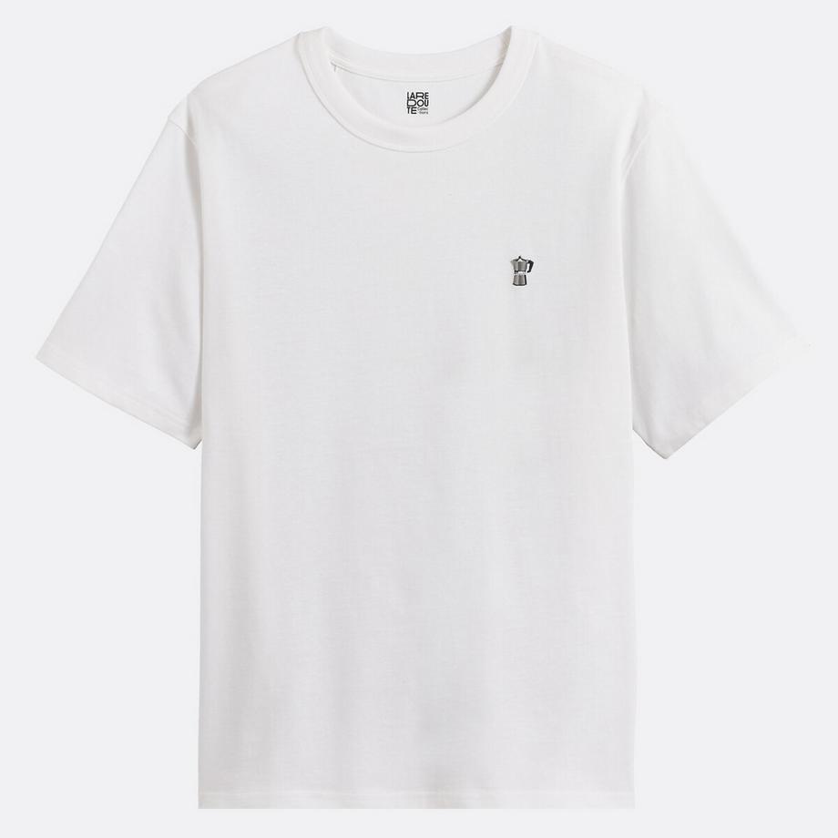 La Redoute Collections T-shirt avec broderie cafetière  