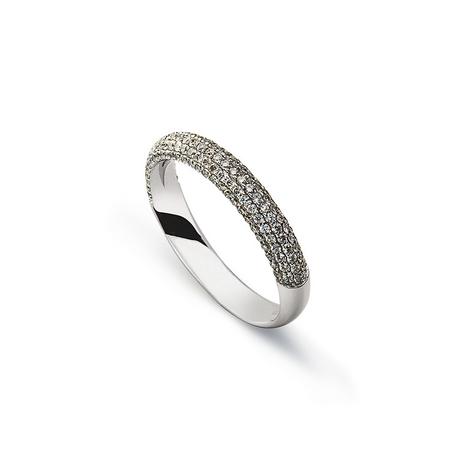 MUAU Schmuck  Bague en or blanc 750 diamants 0,69ct. 