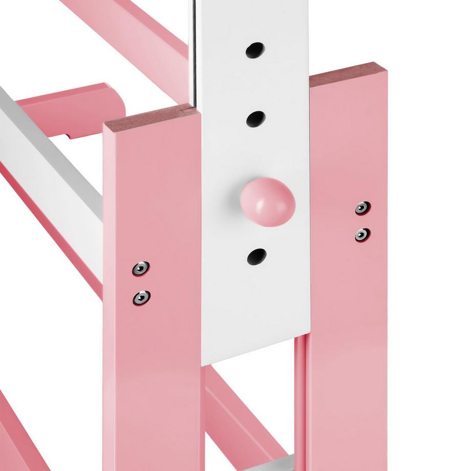 Tectake Bureau réglable en hauteur et inclinable  avec caisson roulant à 6 tiroirs  