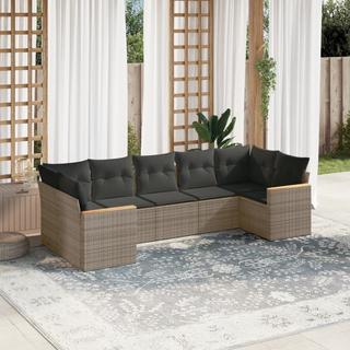 VidaXL set divano da giardino Polirattan  