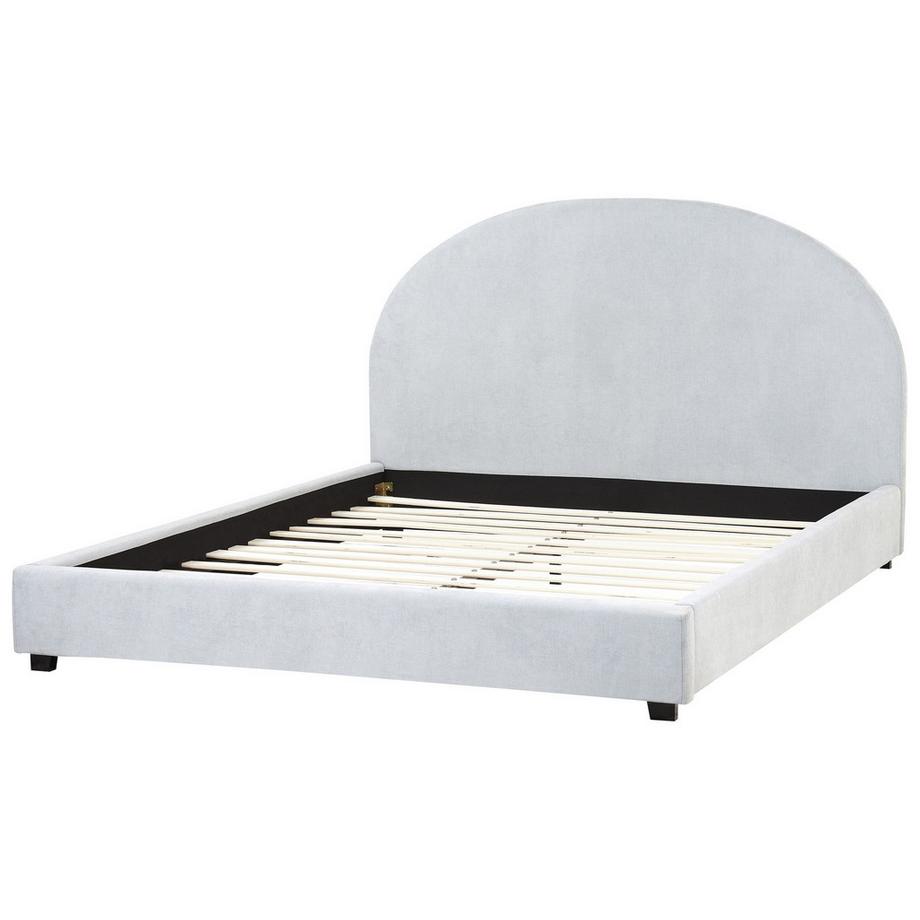 Beliani Letto en Tessuto Retrò VAUCLUSE  