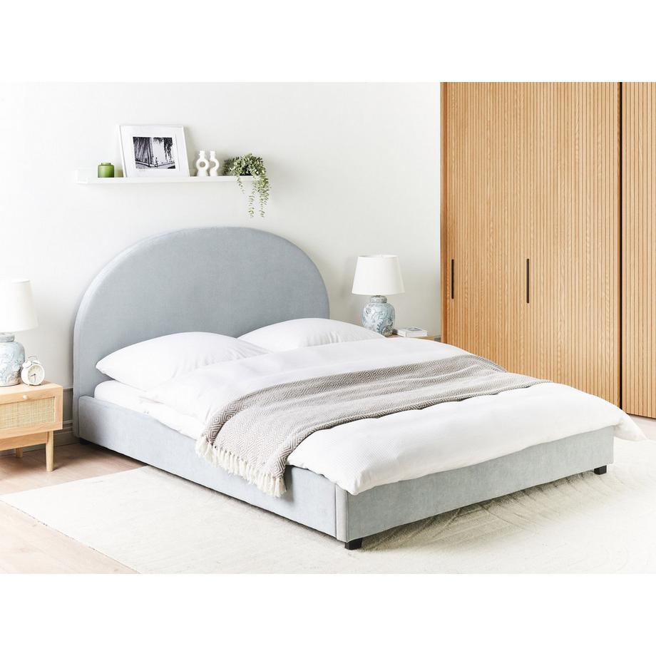 Beliani Letto en Tessuto Retrò VAUCLUSE  