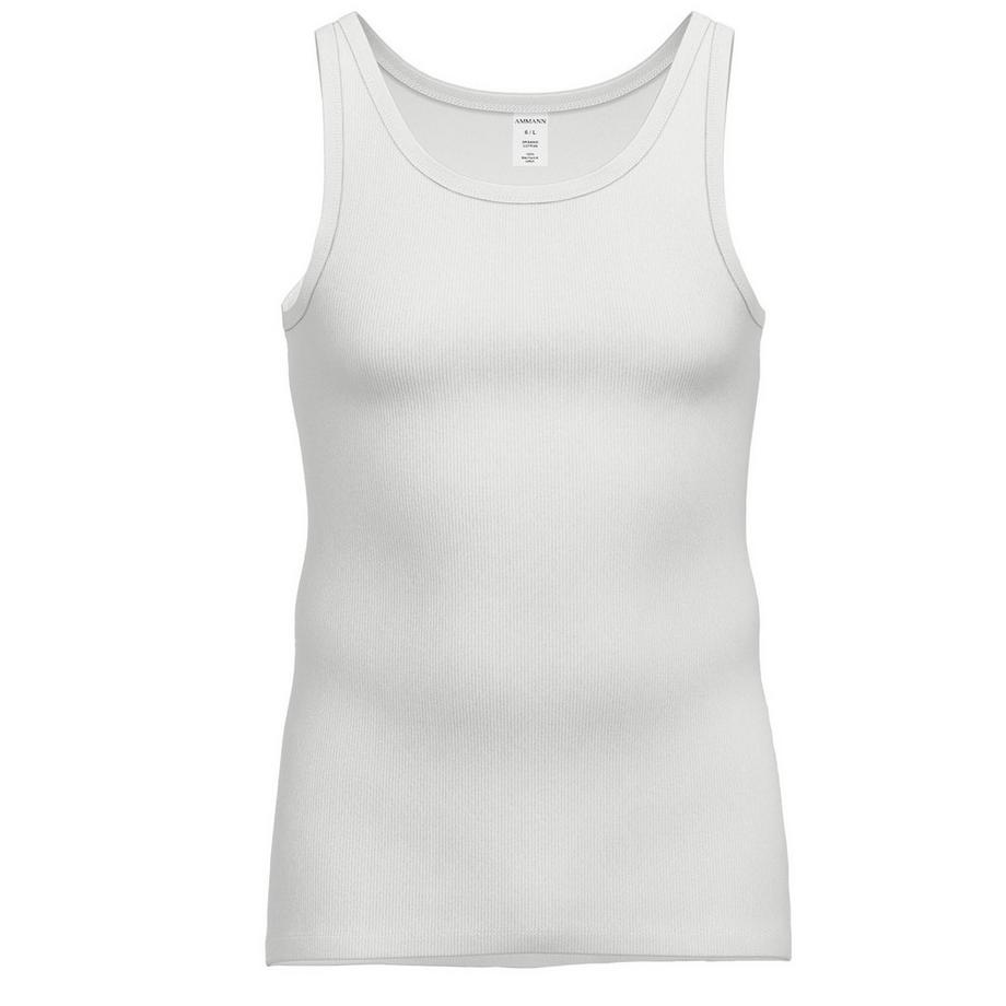 Ammann Maillots de corps côtelés doubles coupe confortable lot de 4  