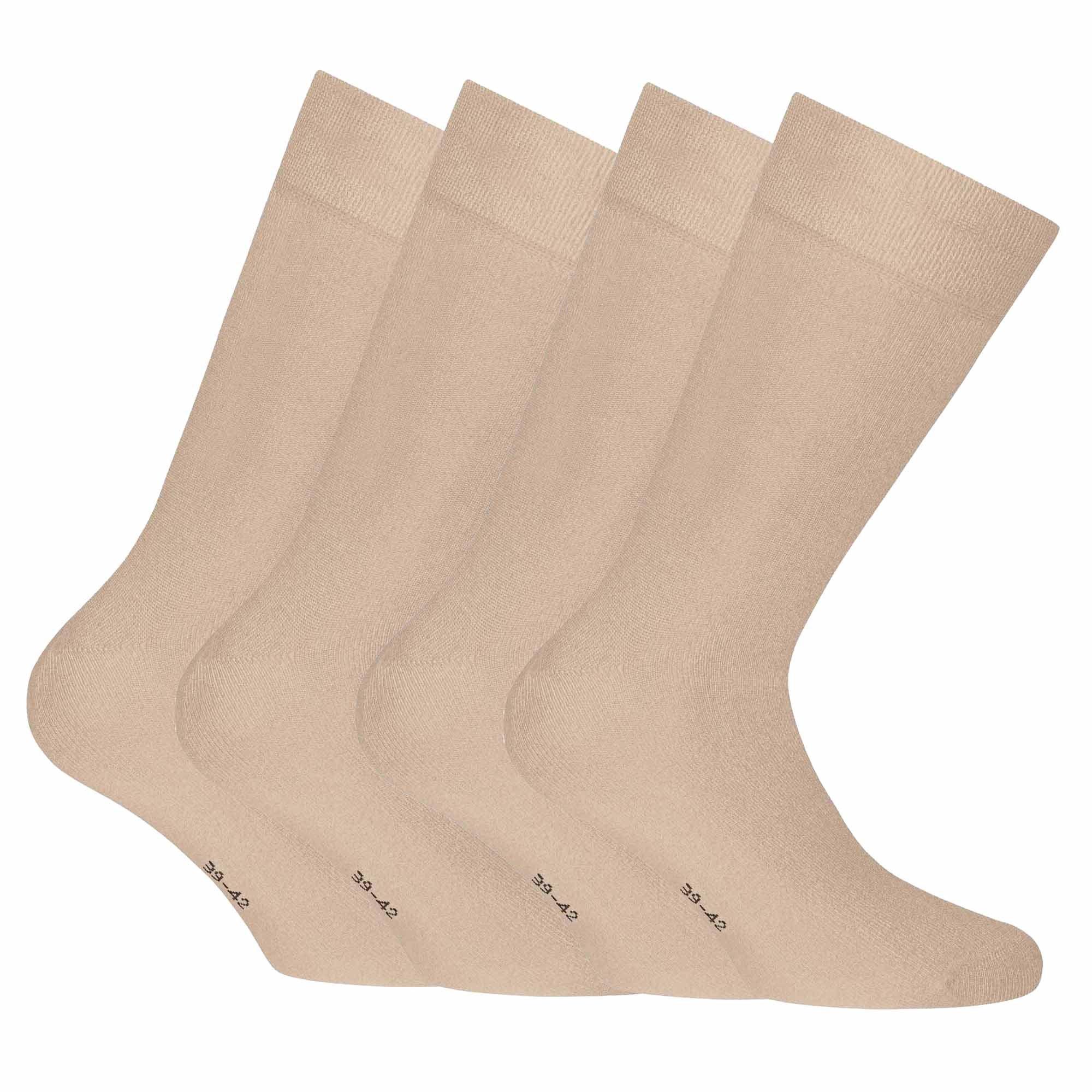 Image of Socken, 4er Pack Damen Beige 35-38