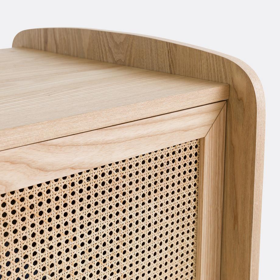 La Redoute Intérieurs Kinderschrank Tempa mit Rattangeflecht  