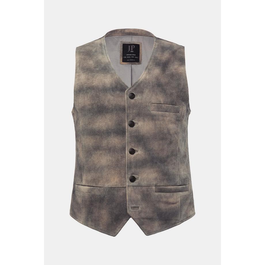 JP1880 Gilet Traditionnel en Cuir de Vachette  