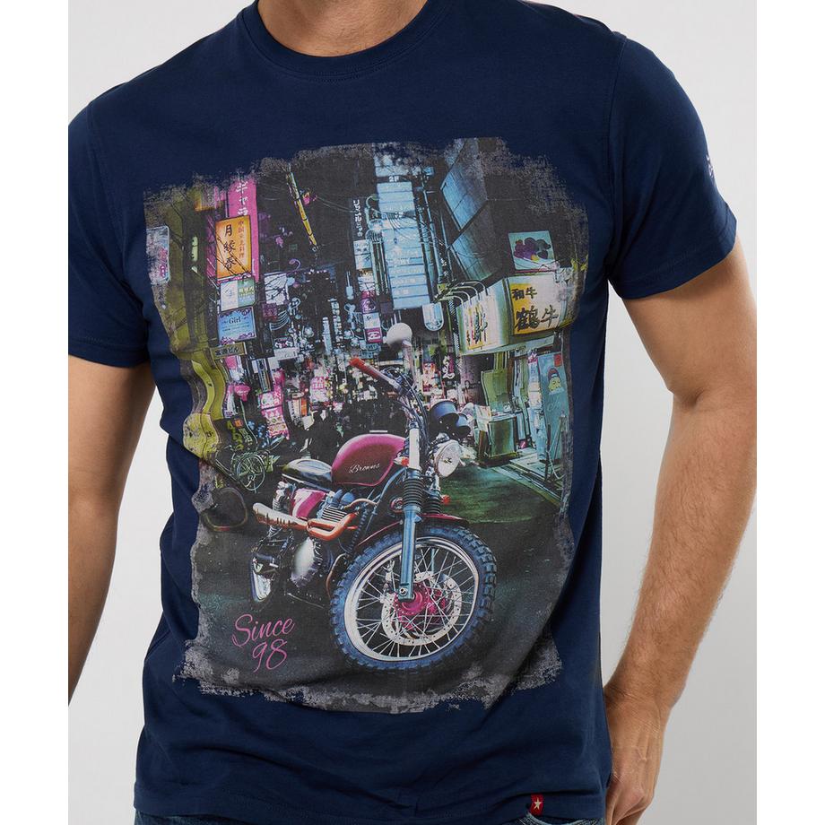 Joe Browns T-Shirt Motivo Città Ispirazione Giappone  