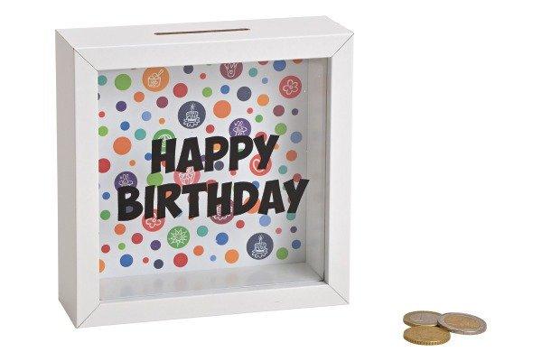 Image of Spardose Happy Birthday 10025546 15x15x5cm Unisex 97x112x112mm