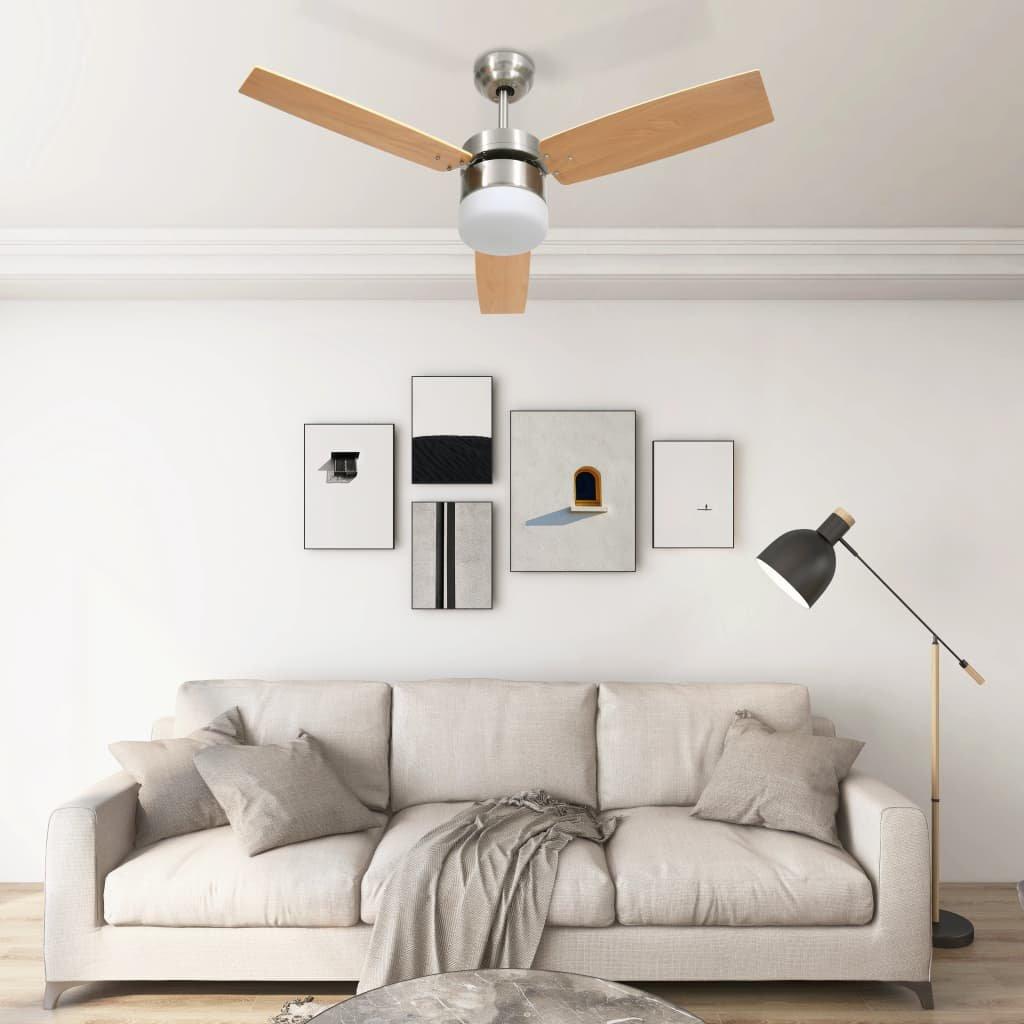 VidaXL Deckenventilator chrom  