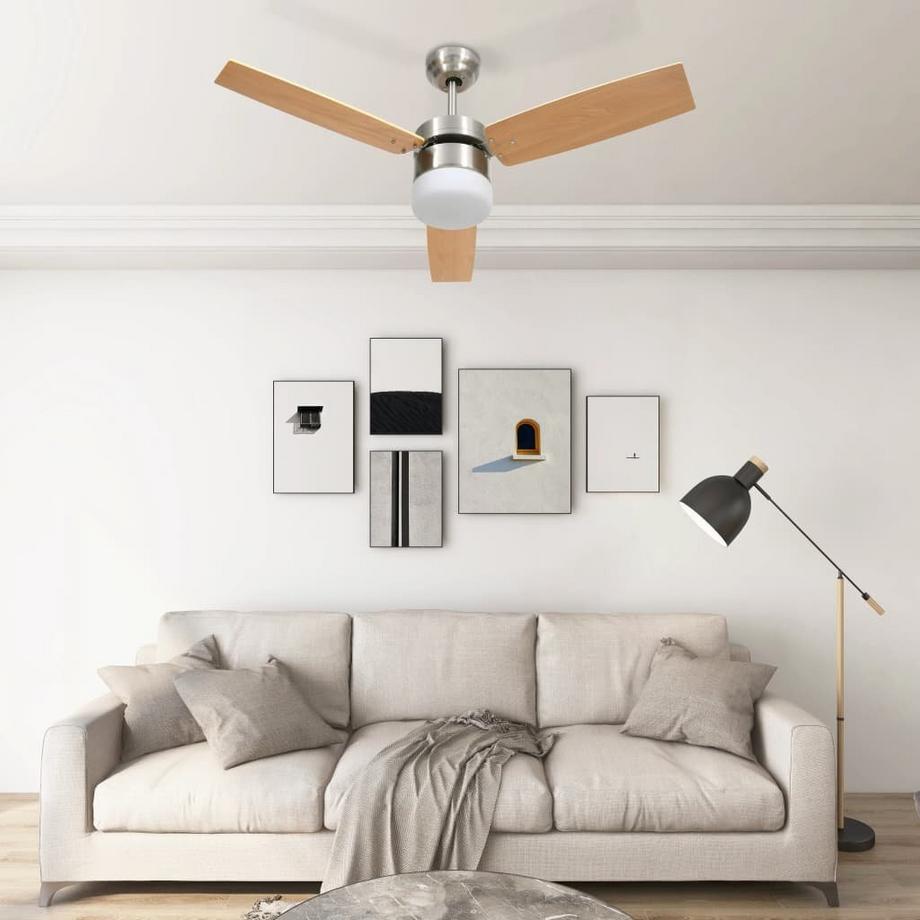 VidaXL ventilatore da soffitto Cromo  