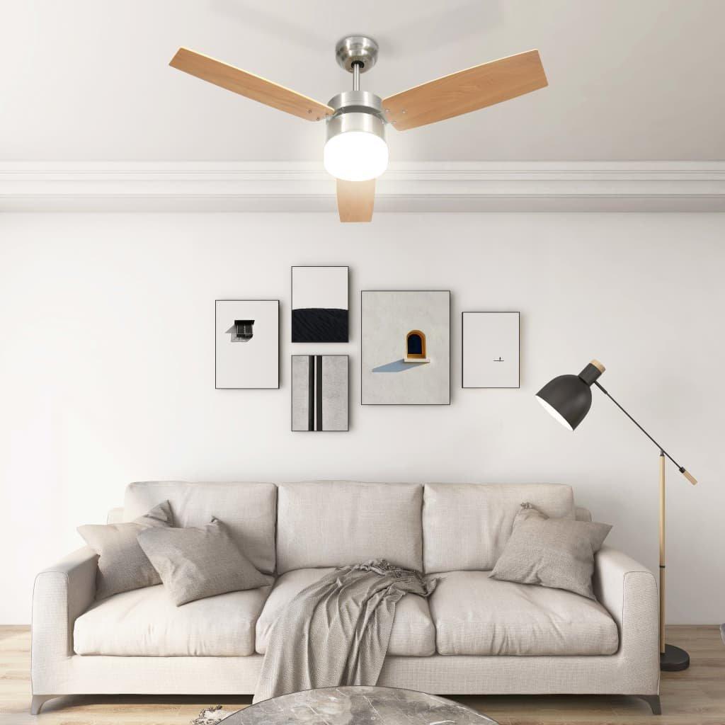 VidaXL Deckenventilator chrom  