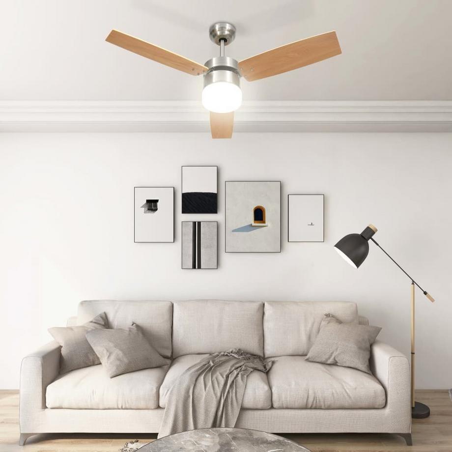 VidaXL ventilatore da soffitto Cromo  