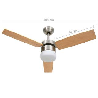 VidaXL ventilatore da soffitto Cromo  