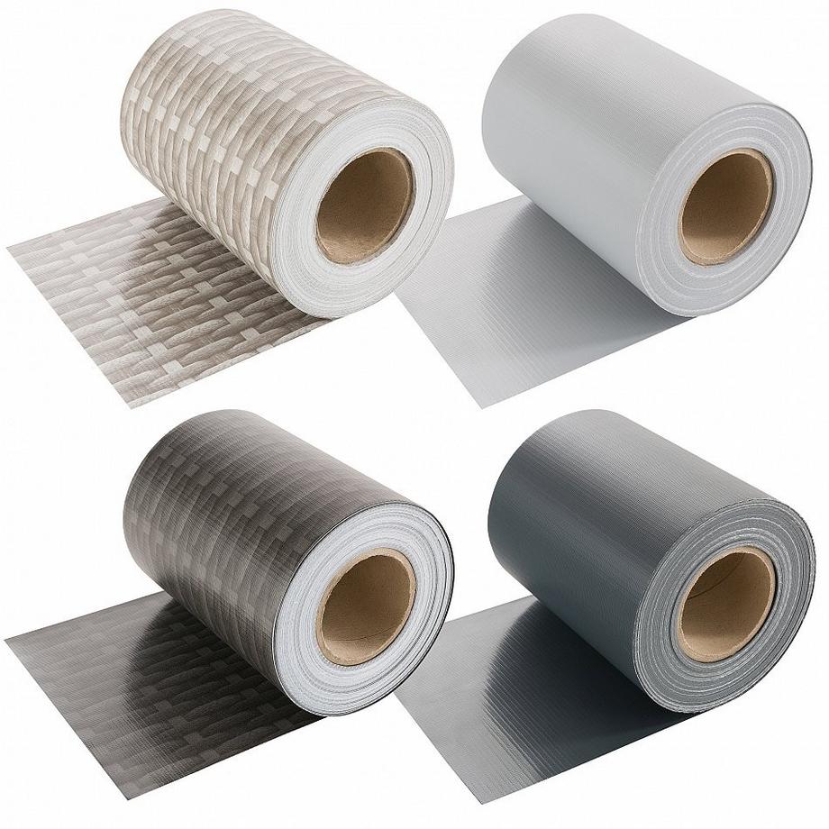 Arebos Balkon Sichtschutz Rolle Sichtschutzrollo Balkonverkleidung 70m Grau  