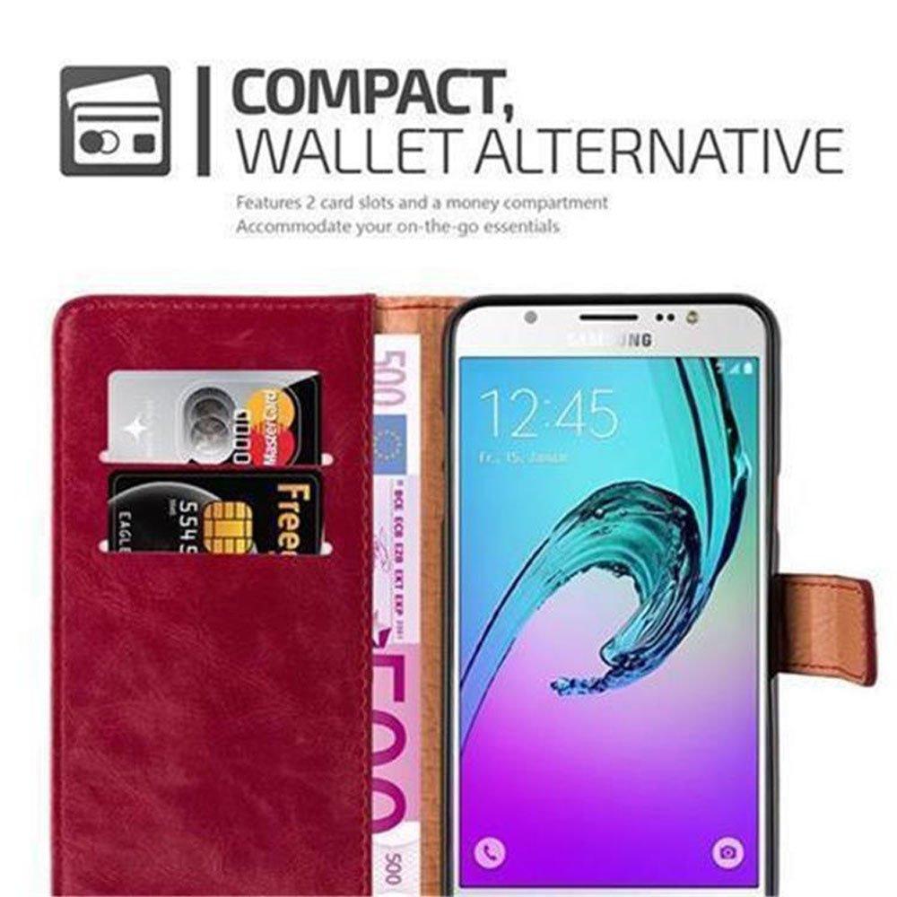 Cadorabo  Housse compatible avec Samsung Galaxy J7 2016 - Coque de protection avec fermeture magnétique, fonction de support et compartiment pour carte 