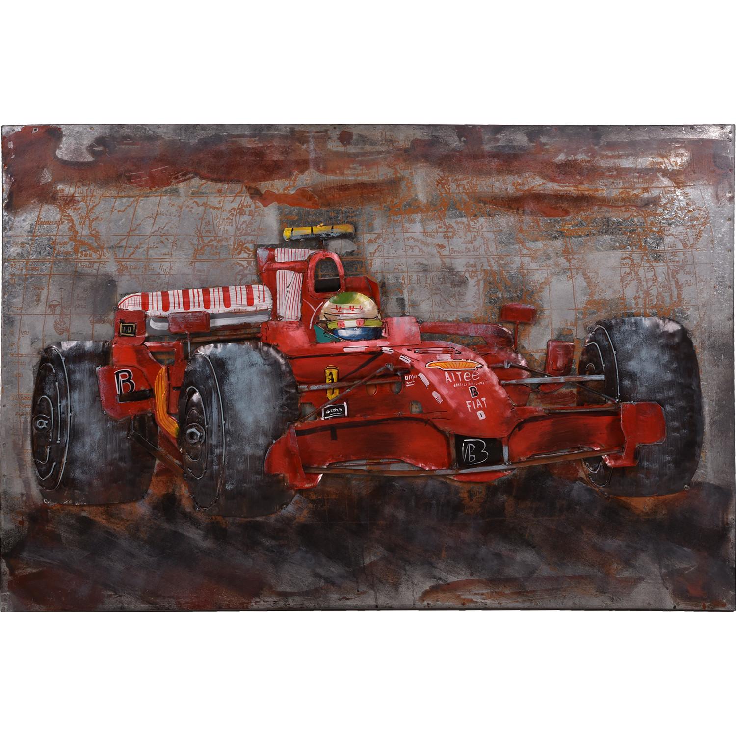 Image of 3D Metallbild Rennwagen Visionik 120x80 3D Metallbild Rennwagen Visionik 120x80