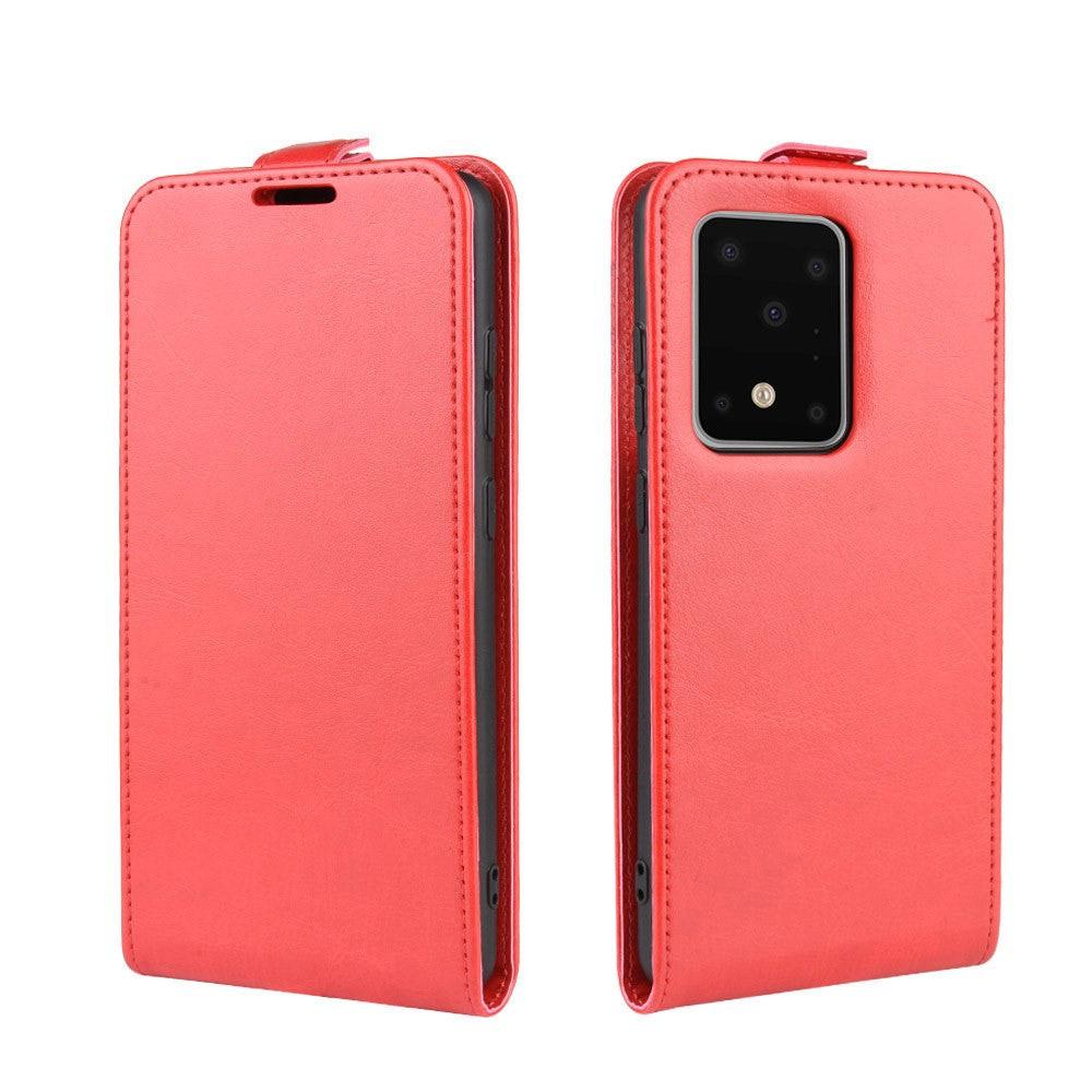 Cover-Discount  Galaxy S20 Ultra - Custodia Classic Flip Marrone Verticale 