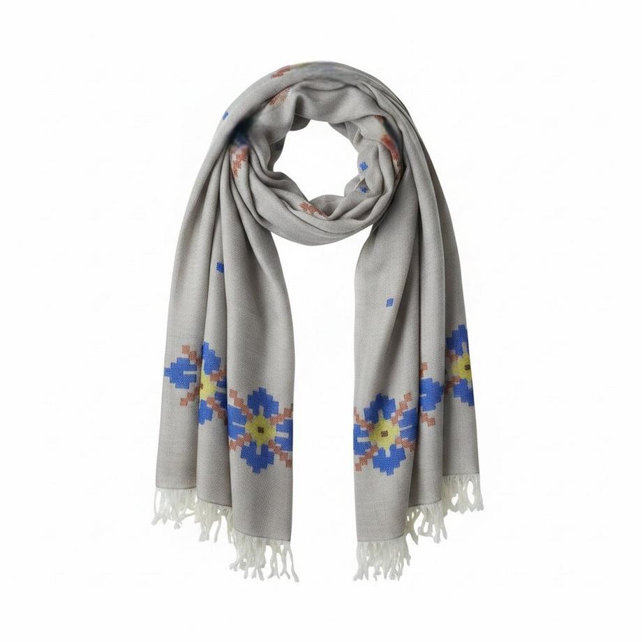 Écharpe pashmina & mérinos Trisul