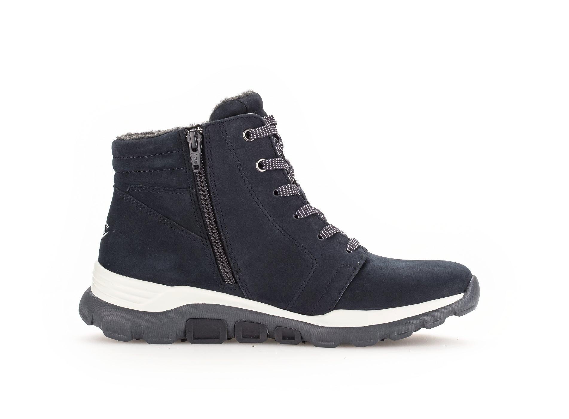 Image of - Nubuk Wandersneaker Damen Blau 37.5